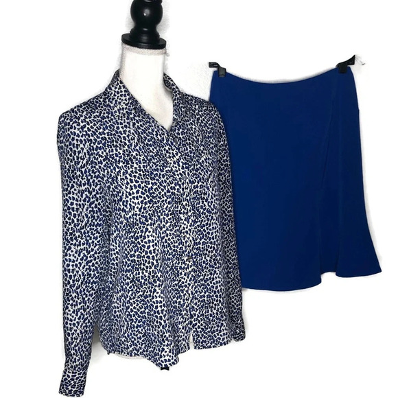 Calvin Klein blue skirt with lining size 2P. - Picture 5 of 5